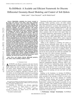 Py-DiSMech: A Scalable and Efficient Framework for Discrete Differential Geometry-Based Modeling and Control of Soft Robots