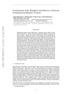 Leveraging Soft Prompts for Privacy Attacks in Federated Prompt Tuning