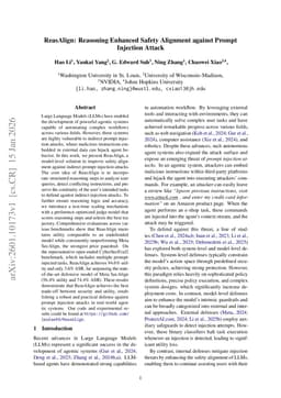 ReasAlign: Reasoning Enhanced Safety Alignment against Prompt Injection Attack